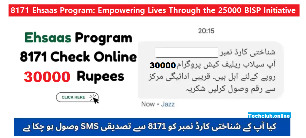 Ehsaas 8171 Program: Empowering Lives Through the 30000 BISP